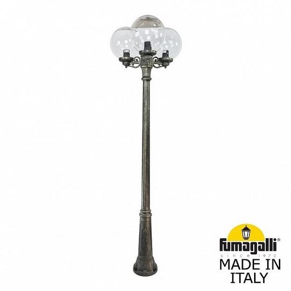 

Наземный светильник Ricu BISSO/G300 3L G30.157.S30.BXE27 (Fumagalli), Бронза, Globe 300 G30.157.S30.BXE27