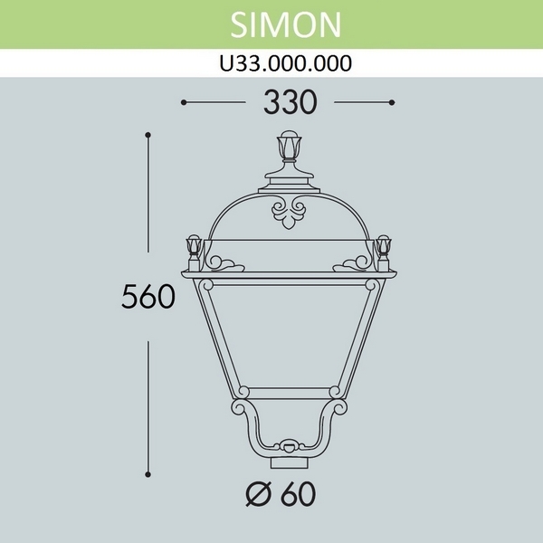 

Плафон Fumagalli Simon U33.000.000.WXH27, Simon U33.000.000.WXH27