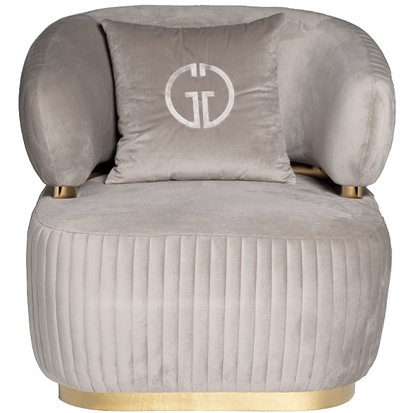 

102AN-KRES-1301-SER Кресло Glarus, велюр серый 90*88*86см Garda Decor, Glarus 102AN-KRES-1301-SER