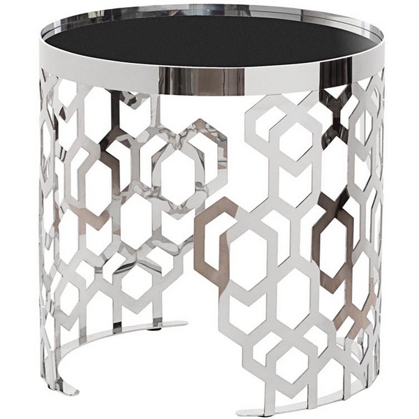 

Журнальный стол Garda Decor 13RXET8011-SILVER (Серебро/Черный), 13RXET8011-SILVER