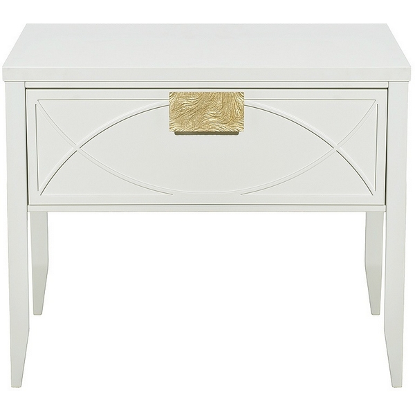 

151SV-000010 Тумба прикроватная бежевая 1 ящик 60*50*40см Garda Decor, Белый, 151SV-000010