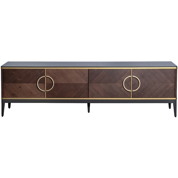 

151SV-10003 Тумба под ТВ 4-х дверная шпон 200*58*40см Garda Decor, 151SV-10003