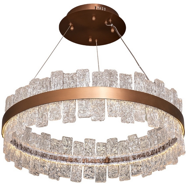 Изображение товара Подвесная люстра Garda Decor 6008 162FL-60086 светодиод модерн прозрачный цилиндр