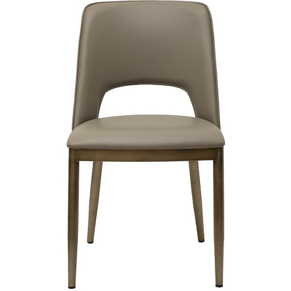 

Стул обеденный экокожа бежевый+бронза 47*52*87см Garda Decor арт.163YH-06574, 163YH-06574