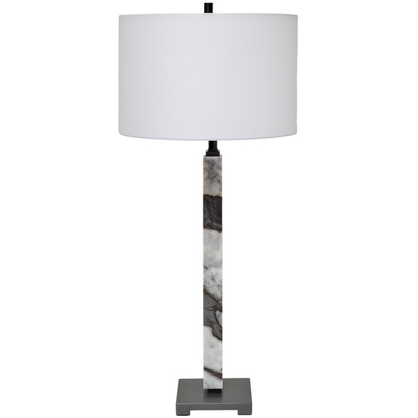 Изображение товара Настольная лампа Garda Decor 185HM-03631 современный стиль ткань металл мрамор