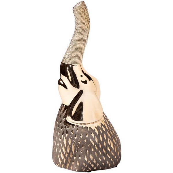 Изображение товара Статуэтка слон в золотом цвете Garda Decor 25 см декоративная фигура