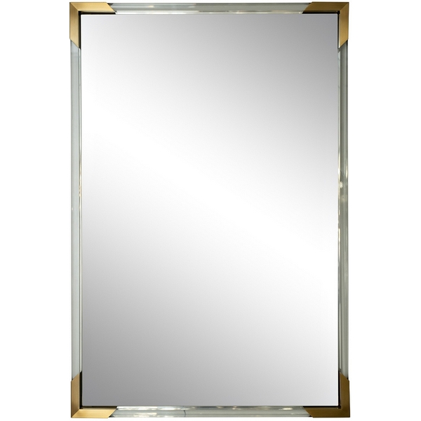 

Зеркало прямоугольное с золотыми вставками 61х92 см Garda Decor 19-OA-9144, 19-OA-9144