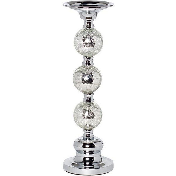 

Подсвечник никелированный d11х32 см Garda Decor 22-86642L, 22-86642L