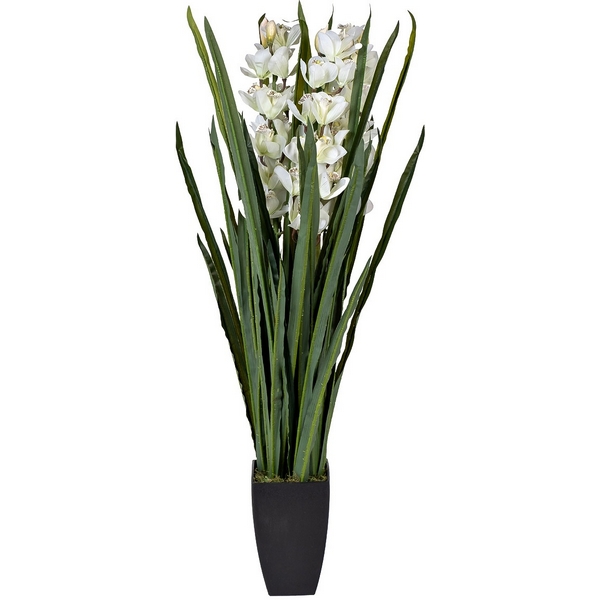 

Орхидея CYMBIDIUM искусств. белая в горшке h110 см Garda Decor 29BJ-911-45, 29BJ-911-45