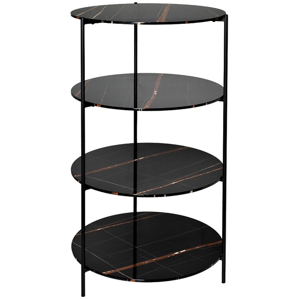 

Стеллаж черный d50*124см Garda Decor арт.30B-STEL-962, 30B-STEL-962