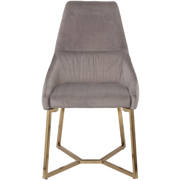 

30C-1185 GRE Стул велюр серый на метал.основании 55*62*94см Garda Decor, 1185 30C-1185 GRE