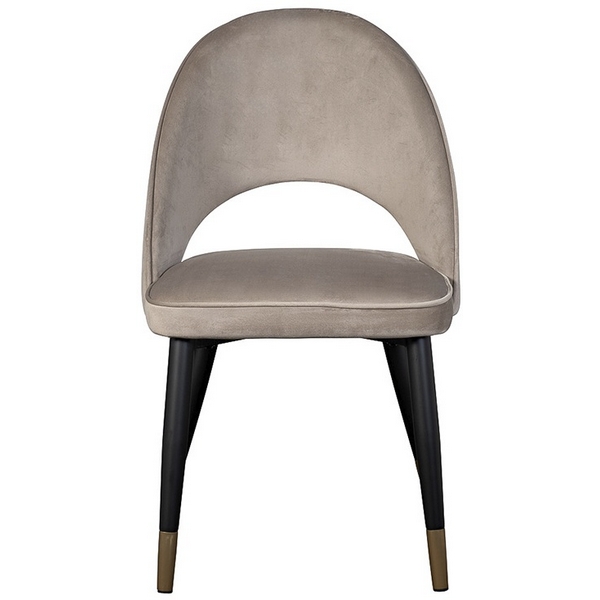 

30C-12280 Стул велюр серо-бежевый 51*56*84см, наконечники мат.золото Garda Decor, 1228 30C-12280