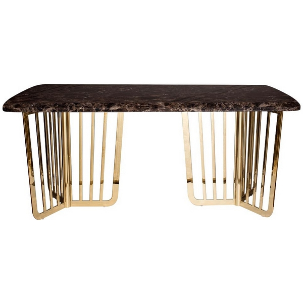 

Кухонный стол Garda Decor 33FS-DT1800-PG (Золото/Золото,Черный), 33FS-DT1800-PG