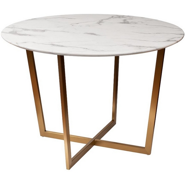 

Стол обеденный круглый Pearl White d110*76см Garda Decor арт.33FS-DT3022-BBS, Белый мрамор, 33FS-DT3022-BBS