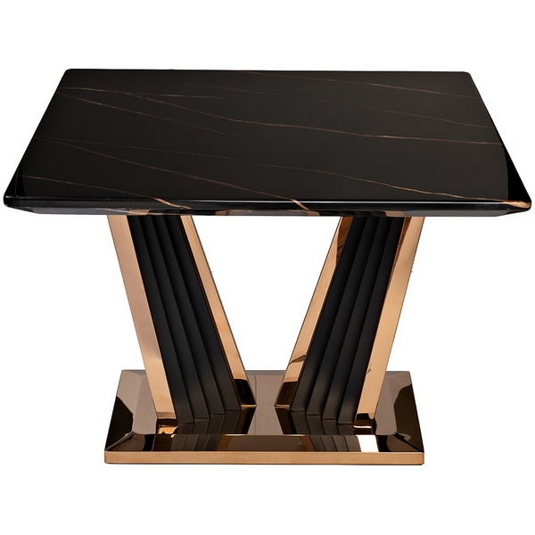 

45EX-CT181 Стол кофейный "Виктория" 70х70х50 см Garda Decor, Черный, 45EX-CT181