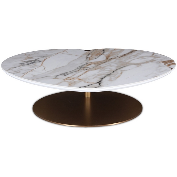 

58DB-13187 Стол журнальный 87,5*100*28см Garda Decor, Белый, 58DB-13187