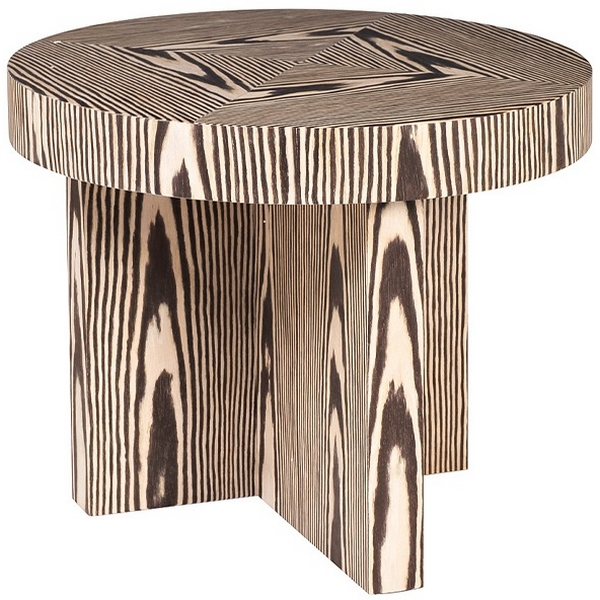 

58DB-23180 Стол журнальный Zebrano d60*52см Garda Decor, Zebrano 58DB-23180