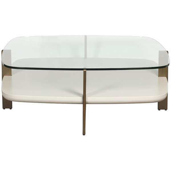 

Журнальный стол Garda Decor 58DB-CT19263D (Прозрачный,Белый), 58DB-CT19263D