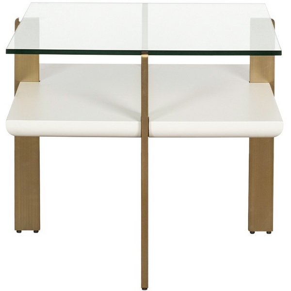 

Журнальный стол Garda Decor 58DB-ET19263 (Прозрачный,Белый), 58DB-ET19263