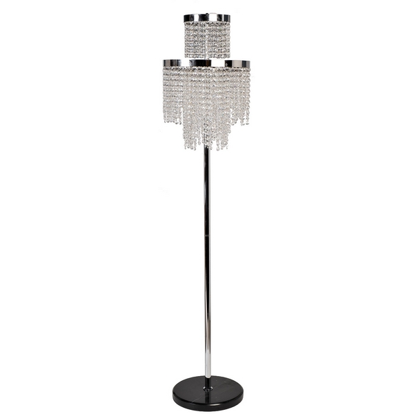 Изображение товара Современный торшер Garda Decor Cascada 62GDM-80231 с двумя стеклянными плафонами