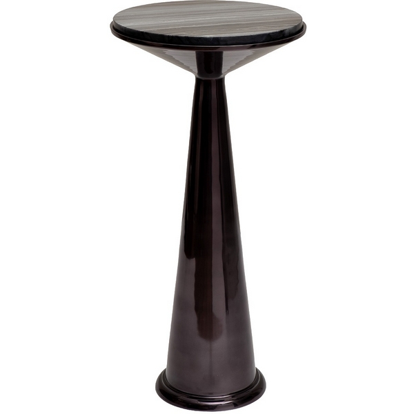 

69-21534 Стол журнальный мрамор/метал. цвет черный d31,5*h66см Garda Decor, 69-21534