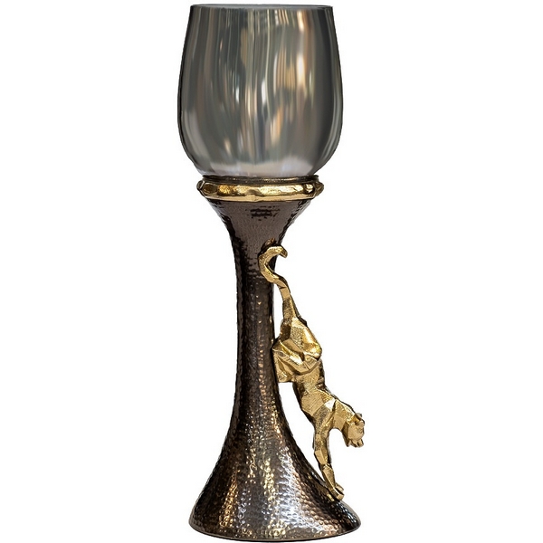 

Подсвечник декоративный "Ягуар" 40 см, металл/стекло Garda Decor 69-120161, Ягуар 69-120161