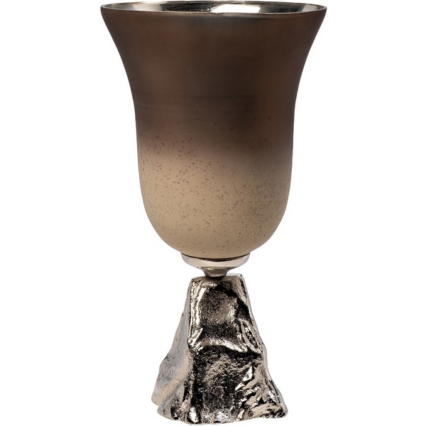 

Ваза стекл. матовая на металл. основании d20х39 см Garda Decor 71PN-31705, 71PN-31705