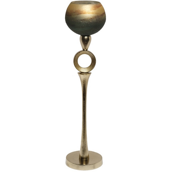 

Подсвечник золотисто-зеленый d11х50 см Garda Decor 71PN-3183, 71PN-3183