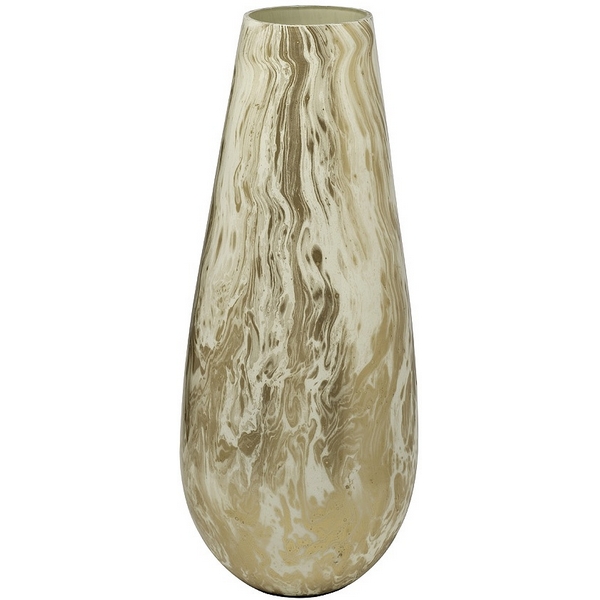 

Ваза стеклянная золотисто-бежевая d15х38 см Garda Decor 71PN-51821, 71PN-51821