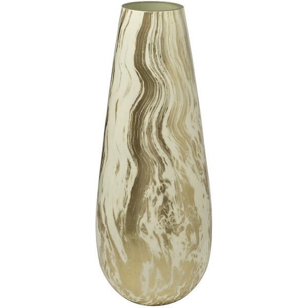 

Ваза стеклянная золотисто-бежевая d17х45 см Garda Decor 71PN-51822, 71PN-51822