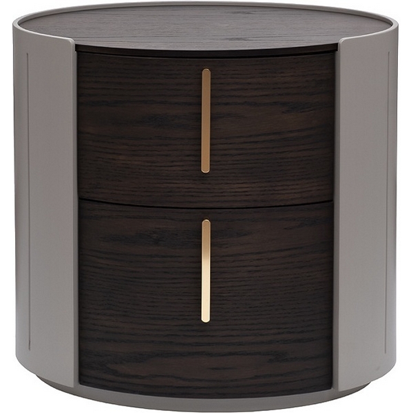 

Тумбочка 2 ящика темный шпон 59*43*55см Garda Decor арт.77IP-30200, 77IP-30200