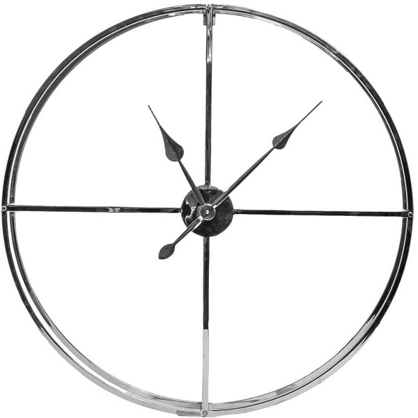 

Часы настенные цвет хром d76 см Garda Decor 79MAL-5761-76NI, 79MAL-5761-76NI