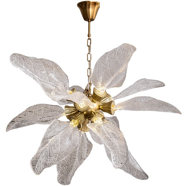 Изображение товара Подвесная светодиодная люстра Garda Decor 86-70217 золотая 12 ламп