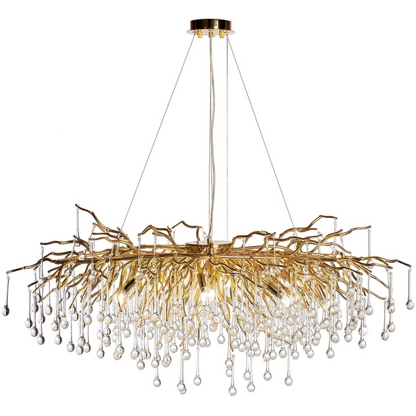 

Подвесная люстра "Капли" Garda Decor 8015 86-80150, Золото, 8015 86-80150