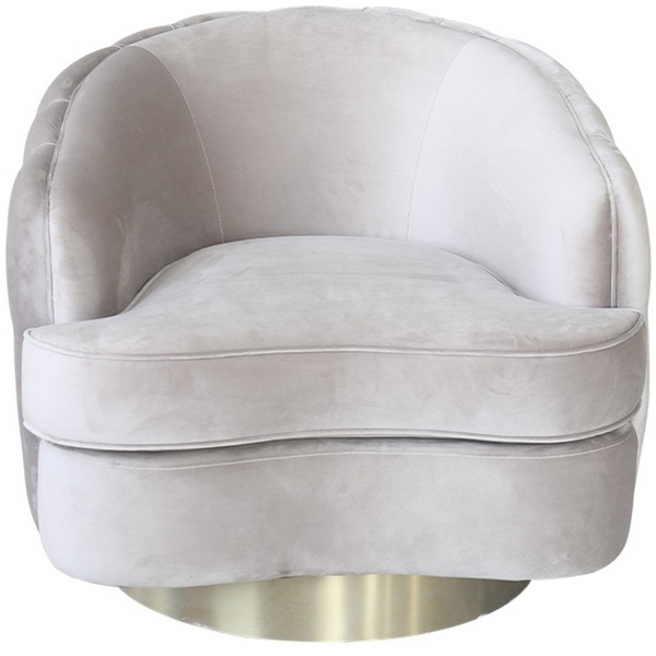 

Кресло Garda Decor 87YY-1827 BG (Хром/Светло-серый), 87YY-1827 BG