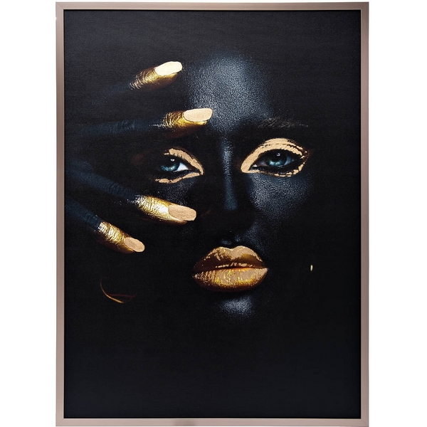 

Холст "Темная девушка"120х80см,багет латунь, поталь Garda Decor 89VOR-DARKGIRL-1, 89VOR-DARKGIRL-1