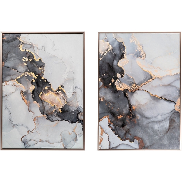 

Постеры "Мрамор. Диптих-2" (2шт)х50х70см,багет кэнвес, с поталью Garda Decor 89VOR-MARBLE6/2, 89VOR-MARBLE6/2