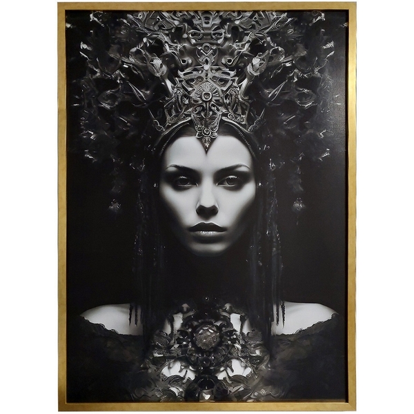 

Холст "Царица" 110х80 см, багет пластик (зол) Garda Decor 89VOR-Queen, 89VOR-QUEEN