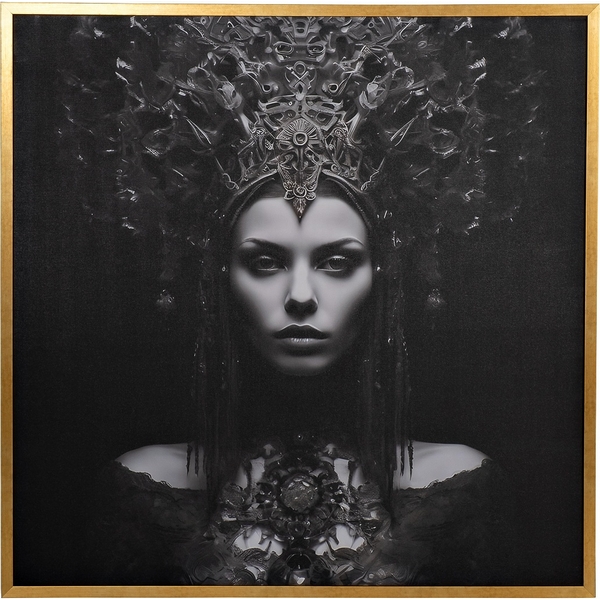 

Холст "Царица/1" 100х100 см, багет пластик (зол) Garda Decor 89VOR-Queen, 89VOR-QUEEN/1