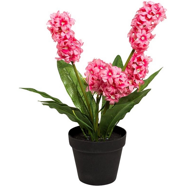 

Гиацинт в горшочке розовый 40 см (6) Garda Decor 8J-K0013/1, 8J-K0013/1