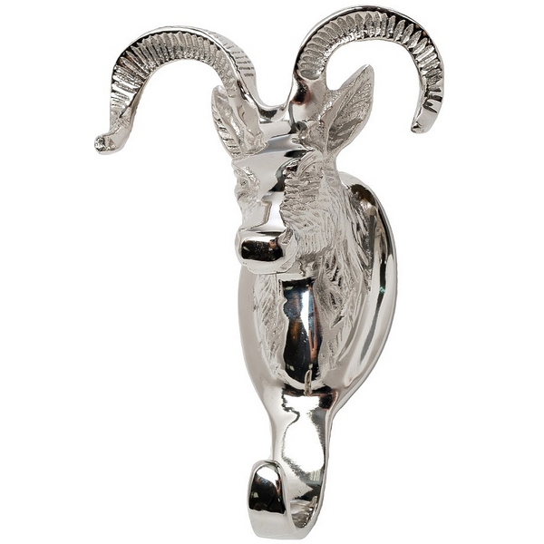 

94PR-22500 Крючок настенный "Муфлон" цвет хром 23*15*10см Garda Decor, 94PR-22500