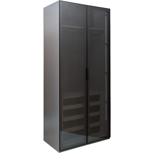 Изображение товара Шкаф Alto с выдвижным ящиком от Garda Decor серый 100*57*230.5 см