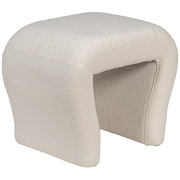 

GY-08717 Банкетка букле белый d54*40,5*45,5см Garda Decor, Бежевый, GY-08717