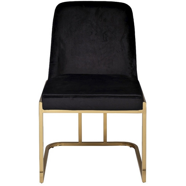 

GY-83650 Стул велюр черный/золото 54*56*89см Garda Decor, GY-83650