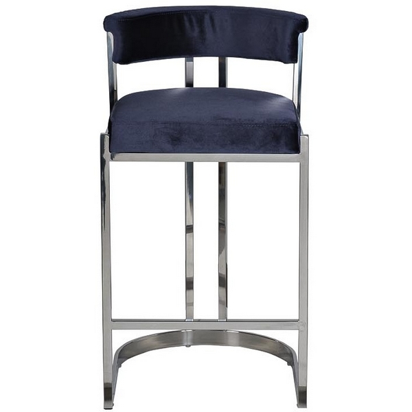 

Барный стул Garda Decor GY-B8216-DB (Хром/Синий), GY-B8216-DB