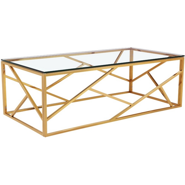 

Журнальный стол Garda Decor GY-CT2051214GOLD (Золото/Прозрачный), GY-CT2051214GOLD