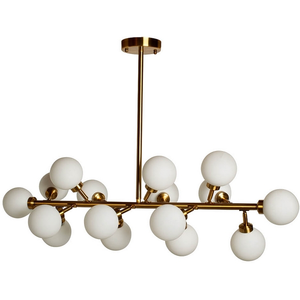 

Потолочная люстра на штанге Garda Decor K2KG872-16, Латунь, K2KG872-16