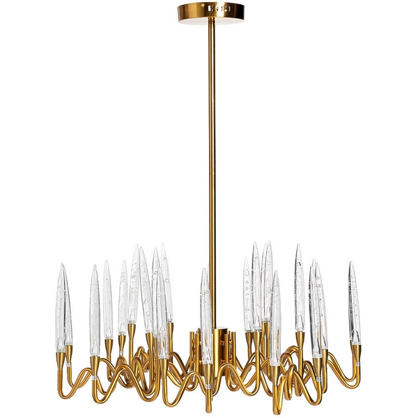 

Потолочная люстра на штанге Garda Decor K2PG0330-80, Латунь, K2PG0330-80