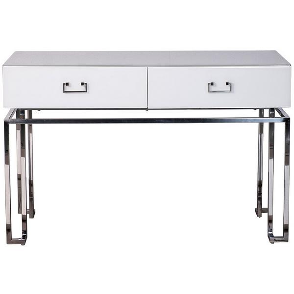 

Консольный стол Garda Decor KFG070-NI (Хром/Белый), KFG070-NI