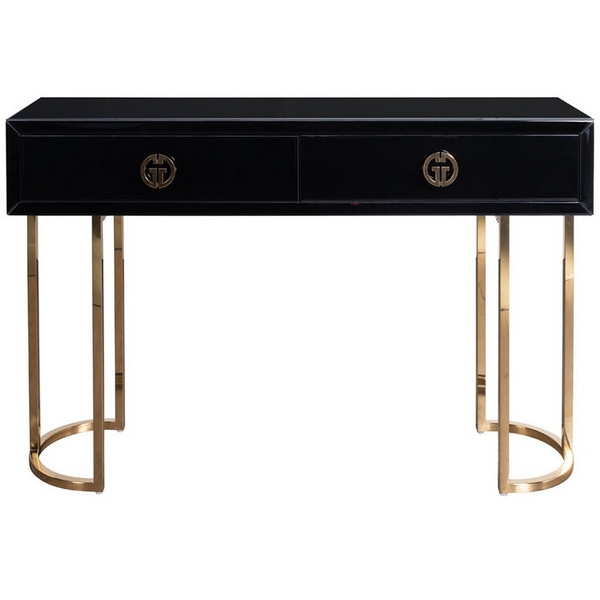 

KFG16701 Консоль GD 2 ящика черная 120*30*78см Garda Decor, KFG16701